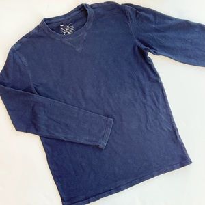 Men’s Navy Blue Long Sleeve Shirt